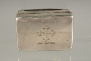 A RARE IRISH SILVER GEORGE III NUTMEG GRATER by Terry of Cork.