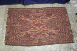 A GOOD INDIAN TABLE CARPET. 96ins x 55ins.
