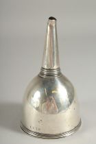 A GEORGE III SILVER WINE FUNNEL. London 1808.