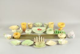 A COLLECTION OF 25 PIECES OF CARLTON WARE. Toast racks, dishes, cups, sauce boats, bowls etc..