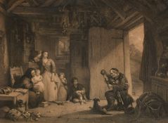 Edward Goodall after Frederick Goodall, 'The Piper', engraving, 13.5" x 18.5" (34 x 47cm), in a good