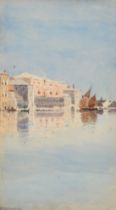 James Alfred Aitken (Late 19th Century), 'The Doges Palace', watercolour, signed, 7.25" x 4" (18.5 x