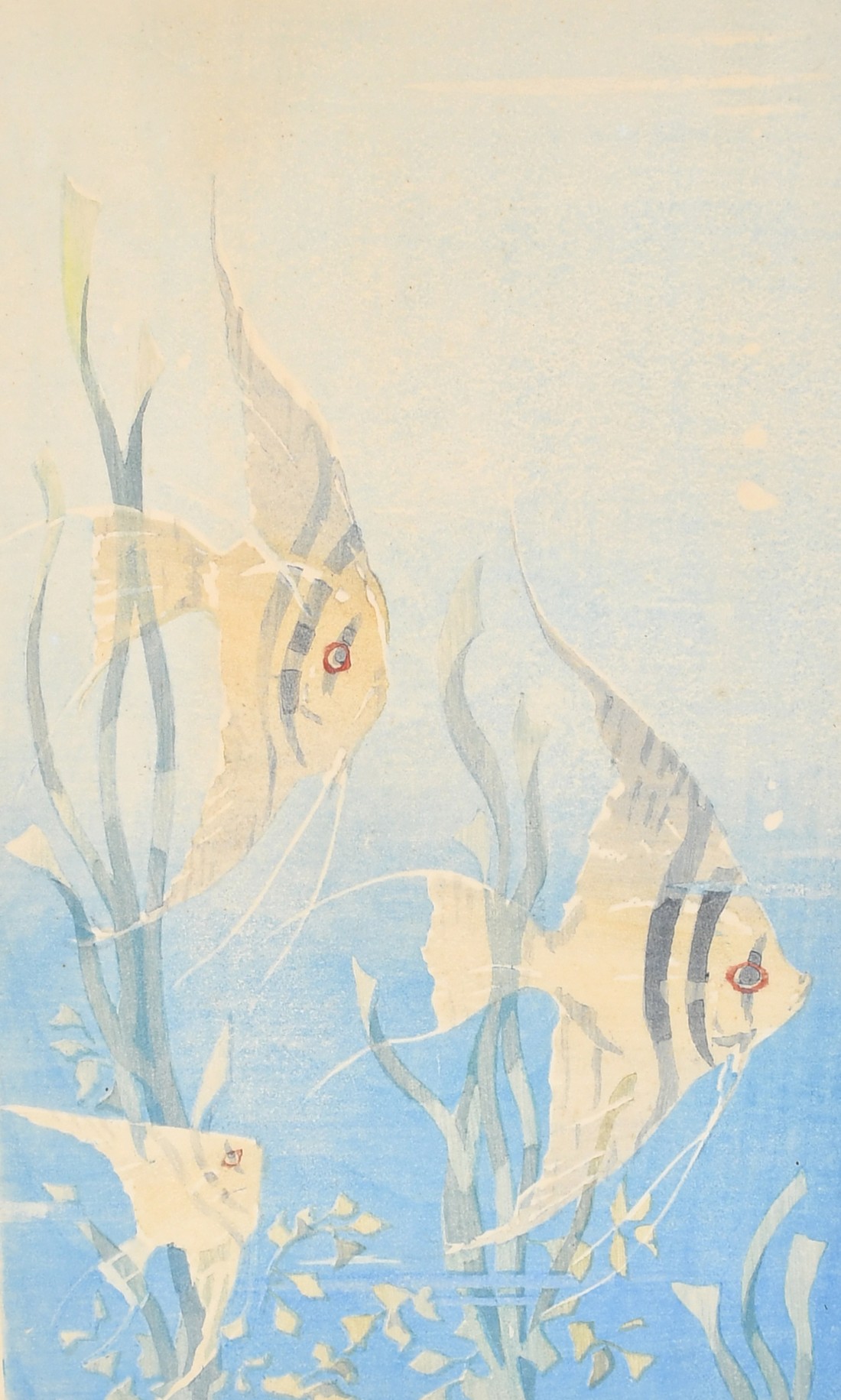 Jean Armitage (1895-1988), 'Angel Fish', colour woodcut, signed and inscribed in pencil and numbered