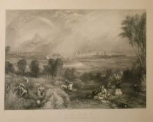 Goodall after Turner, 'Oxford, from North Hinksey Hill', engraving, 16" x 20.5" (41 x 52cm).
