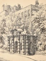 Hubert Williams, London views, York watergate, Eltham Palace, The Charterhouse, Watermans Hall and