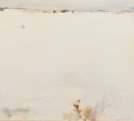 David Tress (b. 1955), 'Snipe', scene of a bird in a winter landscape, watercolour, signed and dated