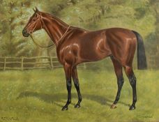 After A.C. Havell, A hand coloured print of 'Ormonde', the racehorse, published by Fores, 1911, 10.