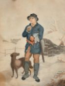 Peirson after Singleton, 'The shepherd in a storm' and 'The woodman going to labour', a pair of