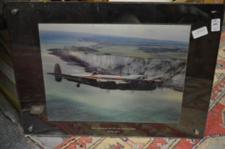 An Avro Lancaster, a holographic print, together with other items.