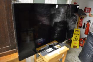 A flat screen TV.