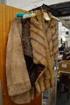 Fur jacket and two other items.