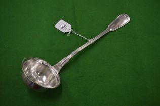 A plated ladle.