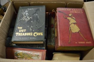 A collection of late 19th/early 20th century Adventure Story books by Herbert Strang and others.