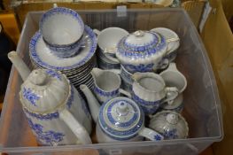 Two boxes of decorative and household china.