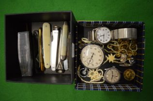 Watches, jewellery, penknives etc.