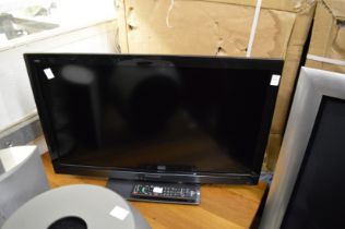 A Panasonic flat screen TV.