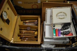 Quantity of cigars and smoking related equipment to include a humidor.