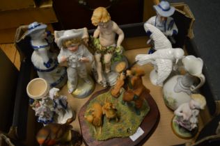 Decorative porcelain and other figures etc.