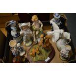 Decorative porcelain and other figures etc.
