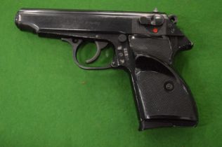 A deactivated Belgium FEG semi-automatic pistol with deactivation certificate.