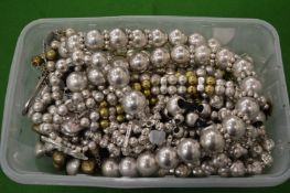 A quantity of chunky bead jewellery.