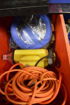 Extension leads, plumbing equipment and other DIY accessories.