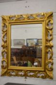 Decorative gilt frame mirror.