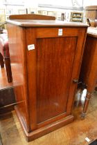 A Victorian mahogany pot cupboard.