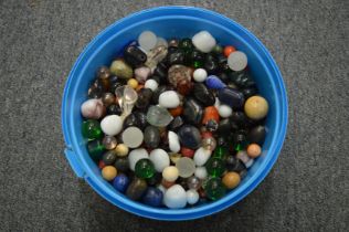 A quantity of coloured stones, marbles etc.