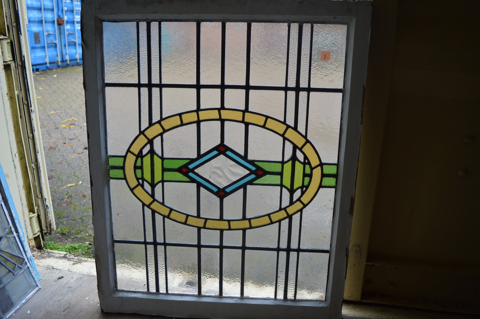 Three stain glass leaded light windows. - Image 2 of 3