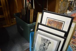 A quantity of assorted paintings and prints.