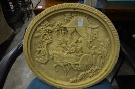 A Chinese resin plaque.