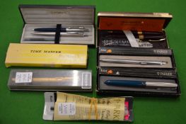 Parker and other pens etc.