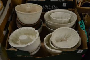 A collection of jelly moulds.