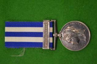 Egypt medal, 1882 with bar, presented to 1415 Private G McKenzie 14th Highlanders.