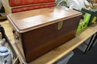 A mahogany box.