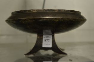 James Dixon & Sons, a stylish silver pedestal bowl.