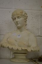 The Art Union of London, a paragon style porcelain bust, signed C Delpech.