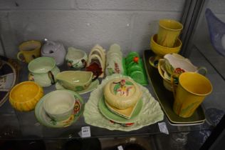 A quantity of Carlton ware leaf pattern and other china.