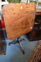 A 19th century mahogany tilt-top tripod table.