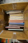 A box of records, mostly classical.