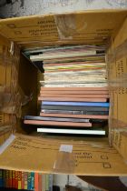 A box of records, mostly classical.