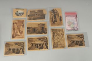 A COLLECTION OF 19TH - EARLY 20TH CENTURY EYGPTIAN PHOTOGRAPHS, together with stamps, (qty).
