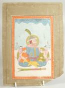 AN 18TH CENTURY INDIAN DECCANI MINIATURE PAINTING, depicting imam Ali and his two sons Hassan and