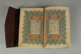 A 19TH CENTURY OTTOMAN TURKISH QURAN, signed Hafiz Uthman al-Fawzi and dated 1258H./1842