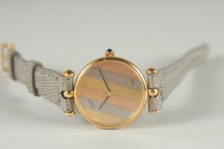 A LADIES VAN CLEEF AND ARPLE GOLD WRIST WATCH. No. G 2533 R18 183 82.