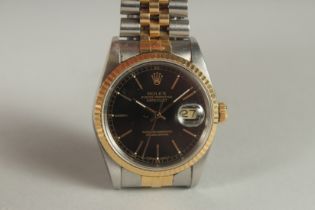 A GENTLEMAN'S ROLEX OYSTER PERPETUAL DATE JUST WRIST WATCH. No. 4558, model no. 16233, serial no.