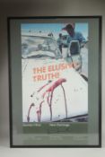 DAMIEN HIRST. THE ELUSIVE TRUTH. Framed and glazed poster. Signed, image: 30ins x 20ins.