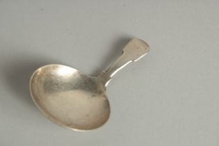 A GEORGE III SILVER PLAIN CADDY SPOON London 1777.