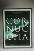 DAMIEN HIRST. CORNUCOPIA. Framed and glazed poster, image: 33ins x 23ins.